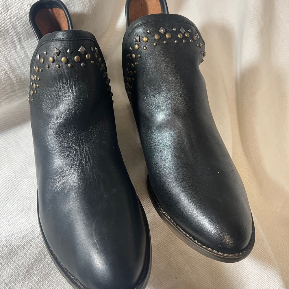 Lucky Brand Black Leather Ankle Boots